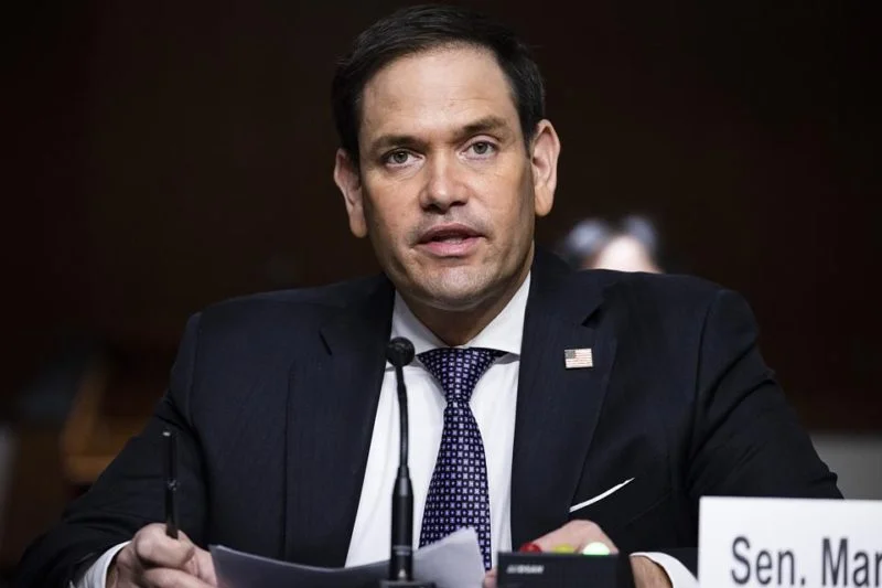 Marco Rubio durante una comparecencia pública