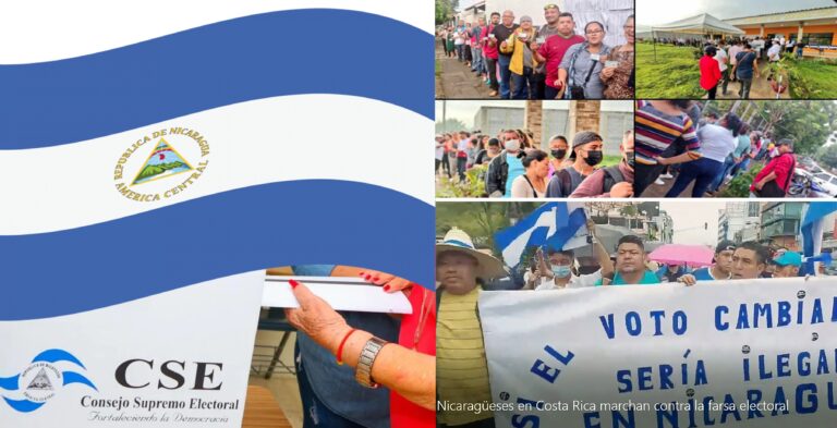 Nicaragüenses en Costa Rica rechazan los comicios municipales de este domingo en Nicaragua