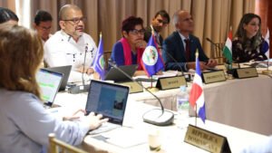 Representantes participan en una reunión regional