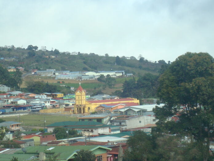 Vista panorámica de una comunidad